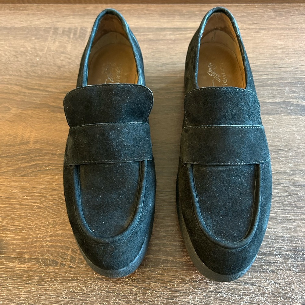 Donald J. Pliner Black Suede Loafers